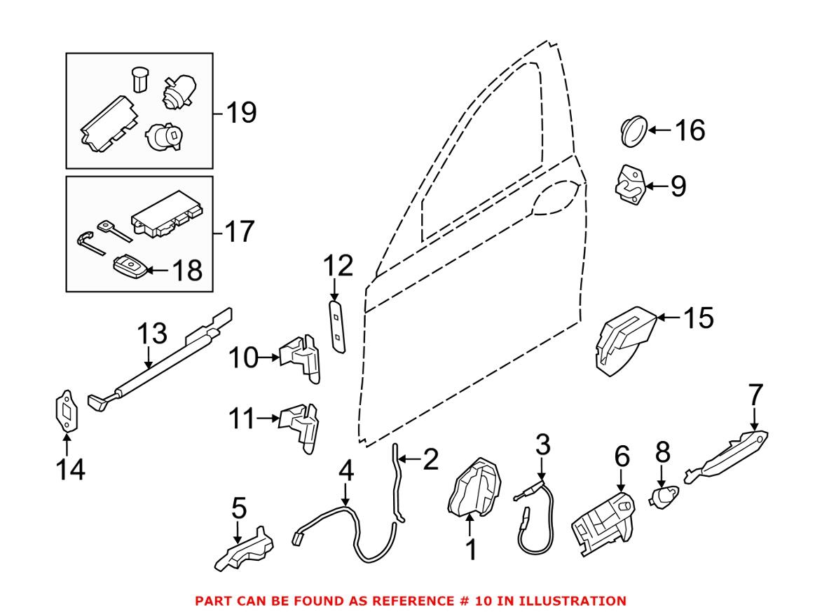 BMW Door Hinge = Front Driver Side Upper 41007203983